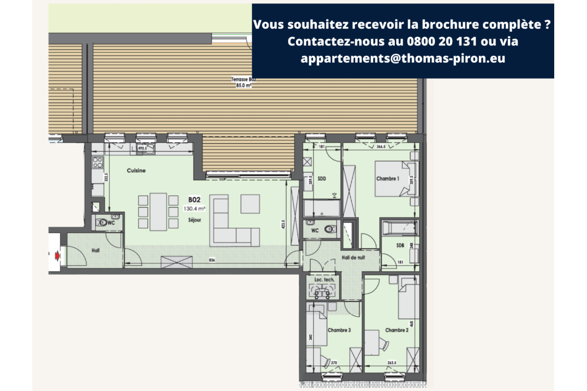 Appartement à vendre à Eupen 4700 379000.00€ 3 chambres 130.00m² - annonce 602684