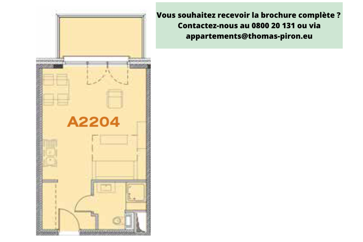 Studio à vendre à Seraing 4100 135000.00€  chambres 39.00m² - annonce 602696