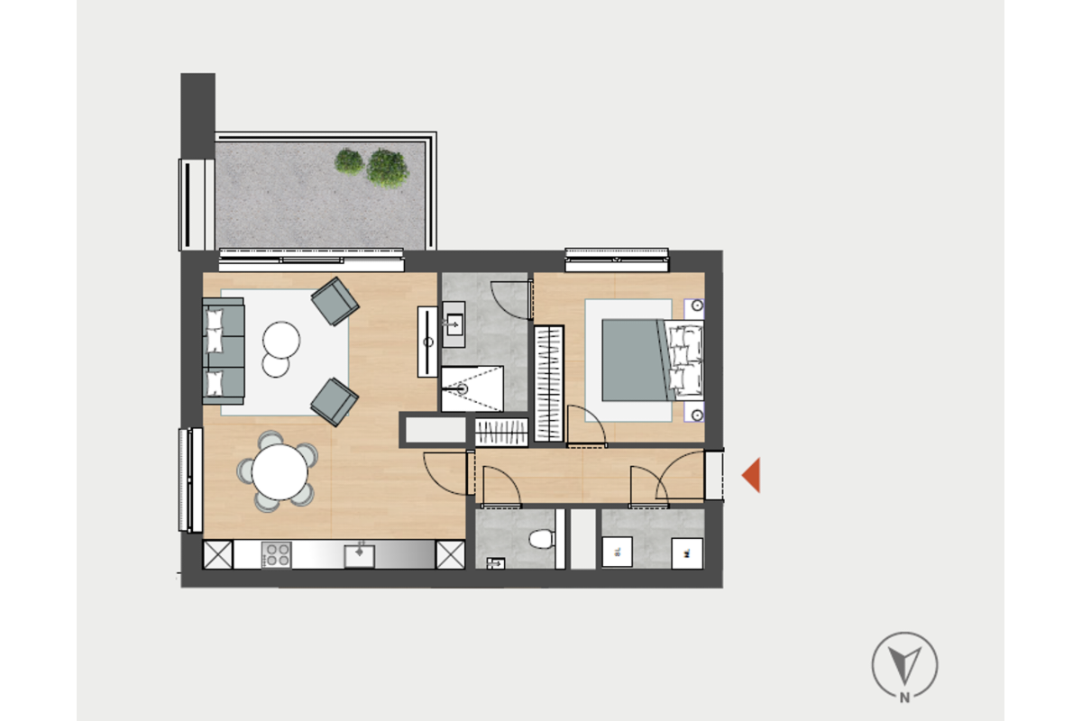 Appartement à vendre à Angleur 4031 0.00€ 1 chambres 54.00m² - annonce 725916