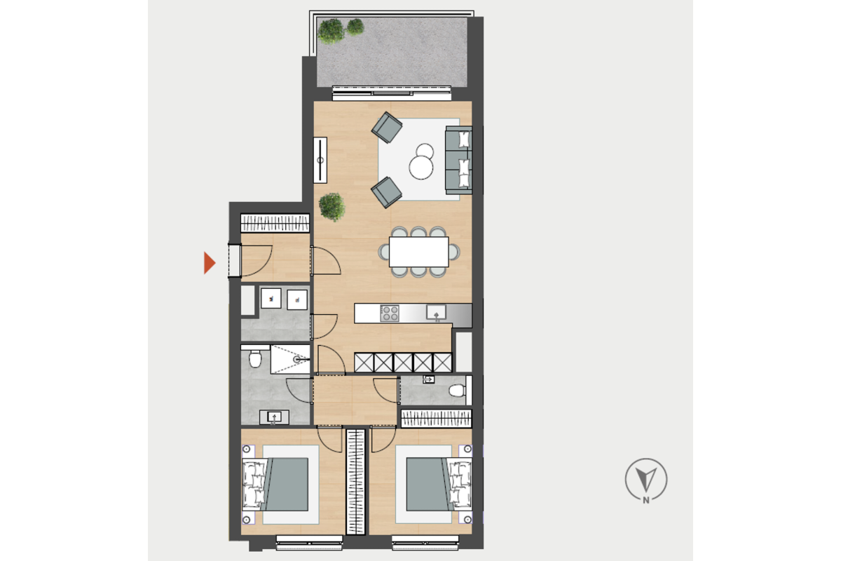 Appartement à vendre à Angleur 4031 0.00€ 2 chambres 81.80m² - annonce 725911
