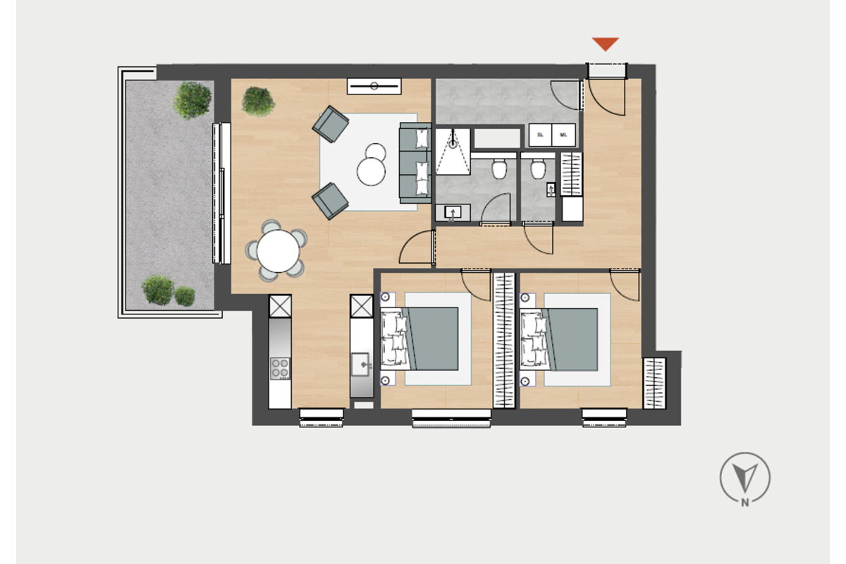 Appartement à vendre à Angleur 4031 0.00€ 2 chambres 83.70m² - annonce 725917