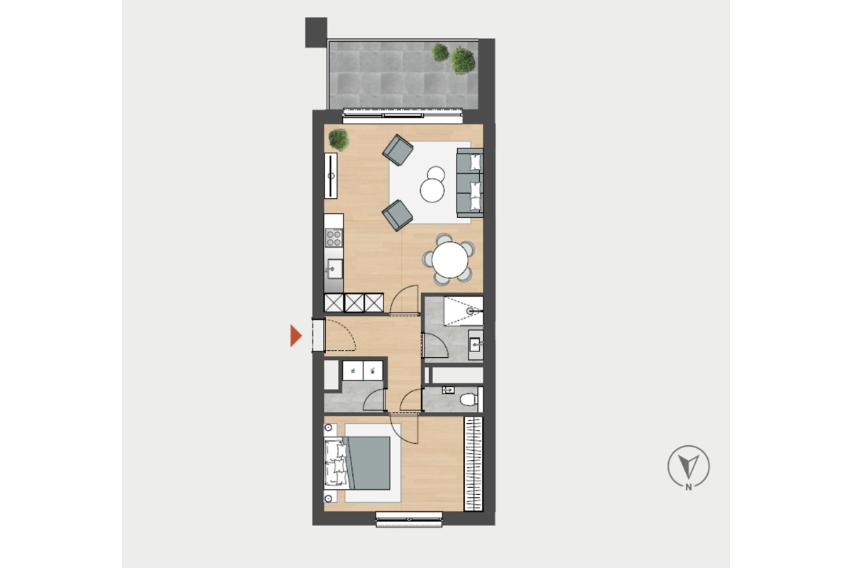 Rez-de-chaussée à vendre à Angleur 4031 0.00€ 1 chambres 56.10m² - annonce 725905