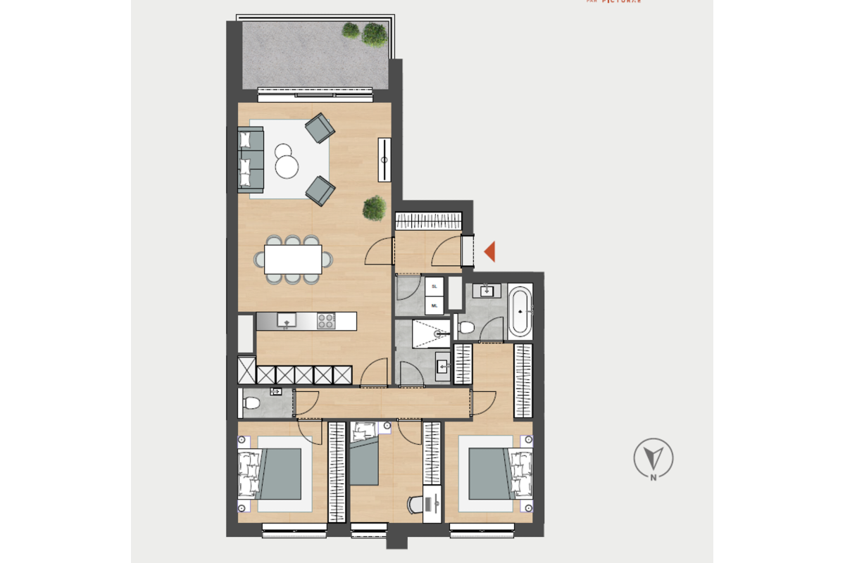 Appartement à vendre à Angleur 4031 0.00€ 3 chambres 97.00m² - annonce 725914