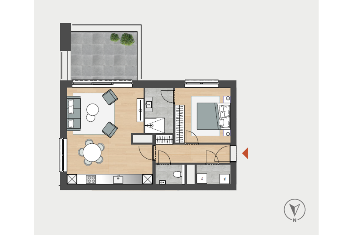 Appartement à vendre à Angleur 4031 0.00€ 1 chambres 54.00m² - annonce 725909