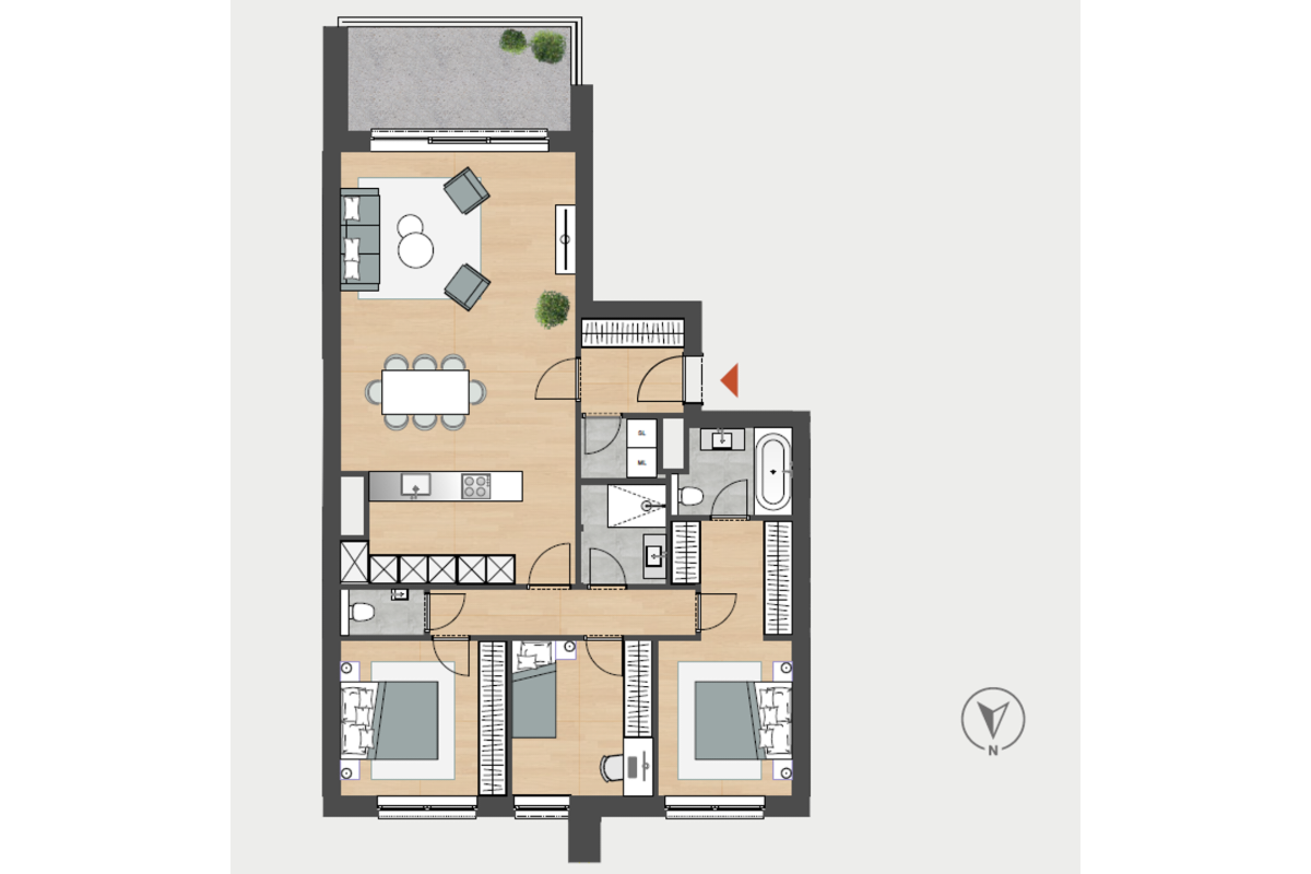 Appartement à vendre à Angleur 4031 0.00€ 3 chambres 97.00m² - annonce 725921