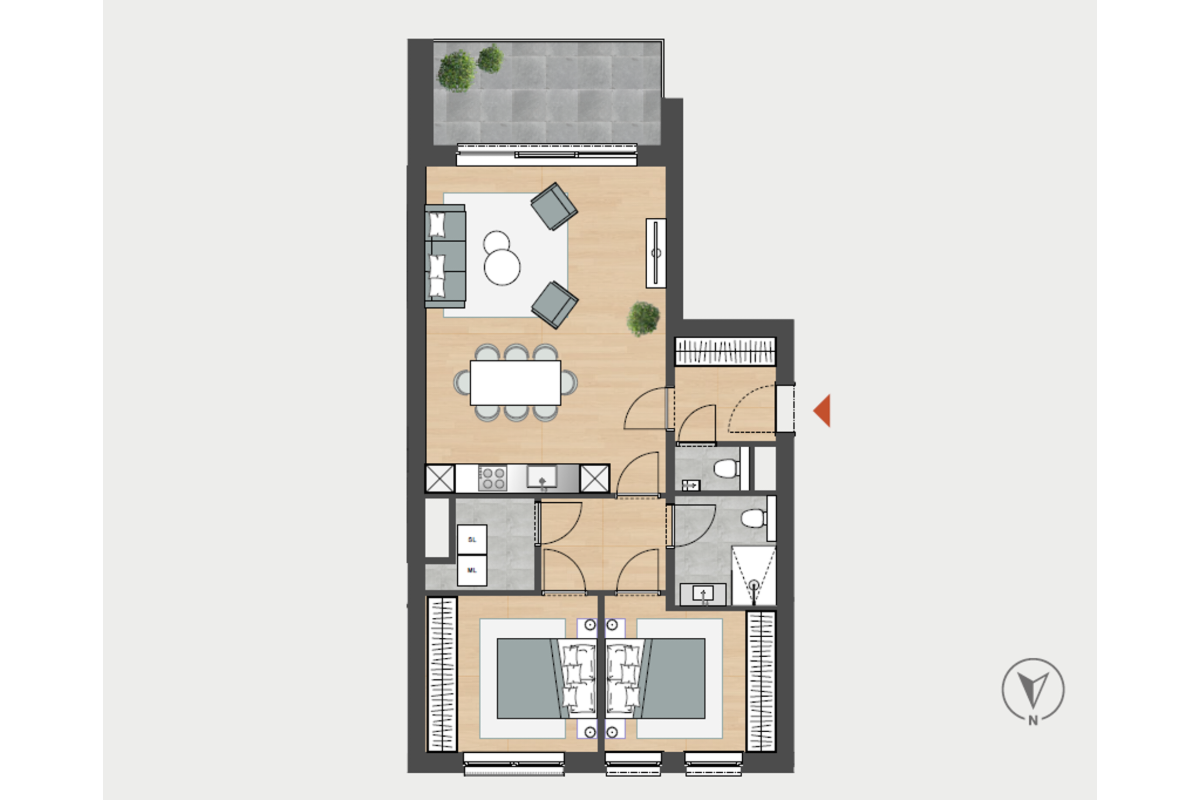 Rez-de-chaussée à vendre à Angleur 4031 0.00€ 2 chambres 71.30m² - annonce 725906