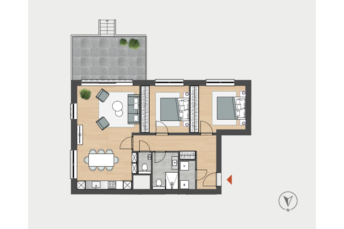 Rez-de-chaussée à  à Angleur 4031 0.00€ 2 chambres 73.90m² - annonce 725902