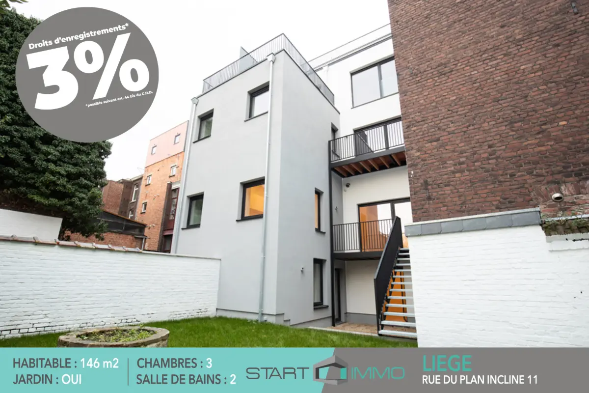 Appartement à vendre à Liège 4000 495000.00€ 3 chambres 146.00m² - annonce 660826