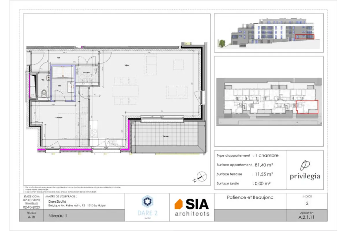 Appartement à vendre à Liège 4000 287677.00€ 1 chambres 81.00m² - annonce 661325