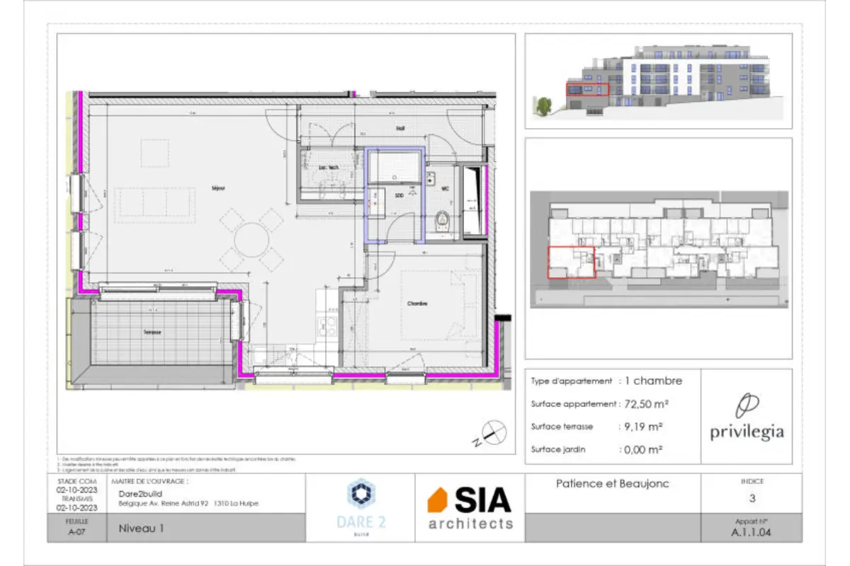 Appartement à vendre à Liège 4000 258252.00€ 1 chambres 72.00m² - annonce 661315