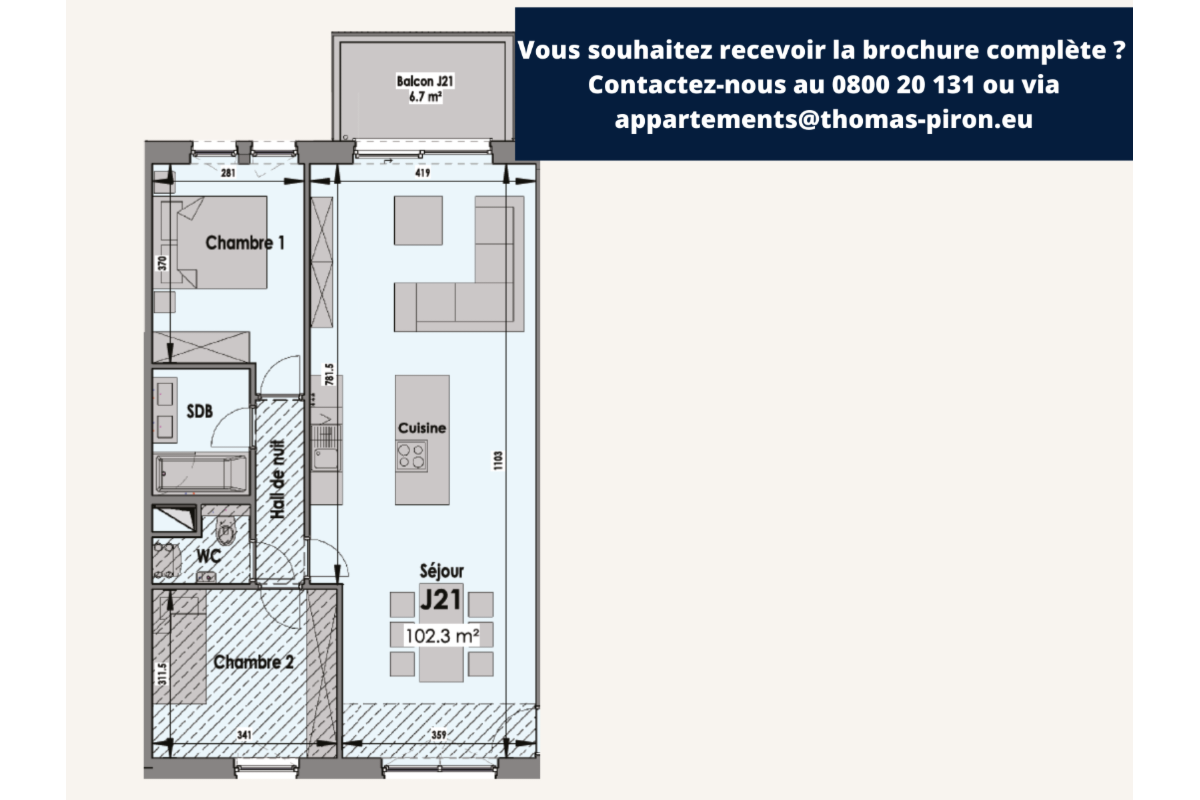 Appartement à vendre à Eupen 4700 317645.00€ 2 chambres 102.00m² - annonce 671249