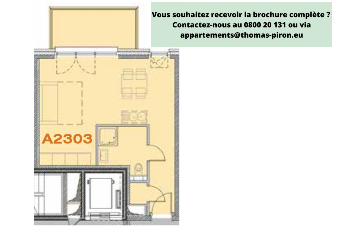 Appartement à vendre à Seraing 4100 154000.00€  chambres 43.00m² - annonce 671318