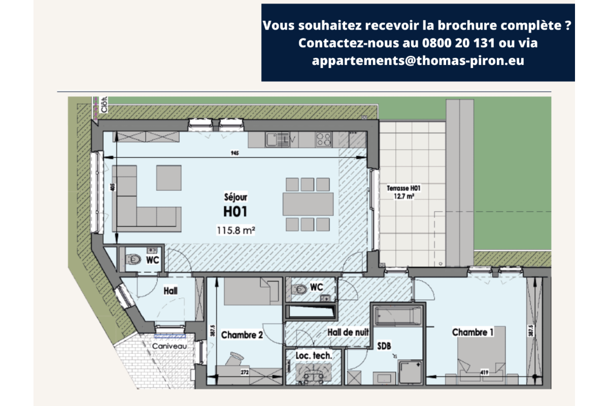 Appartement à vendre à Eupen 4700 0.00€ 2 chambres 116.00m² - annonce 671250