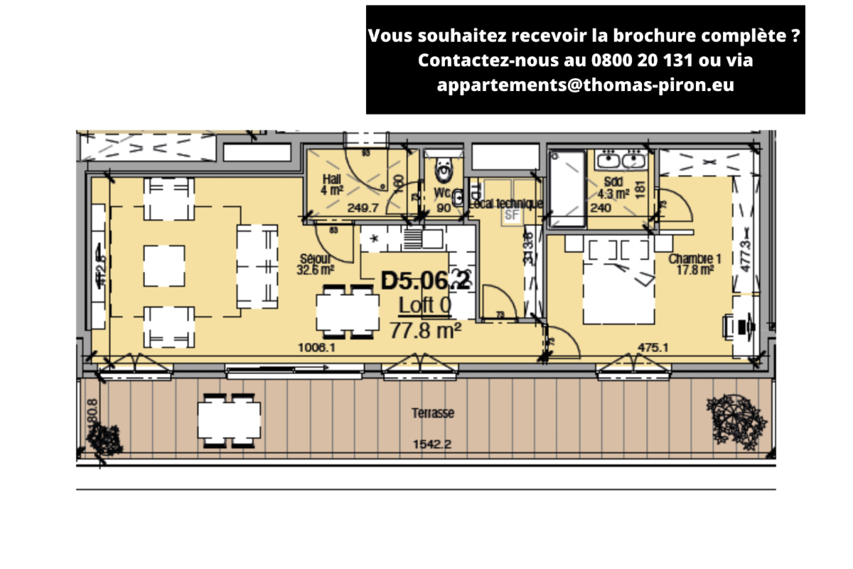 Loft à vendre à Liège 4020 266322.00€ 1 chambres 78.00m² - annonce 671307