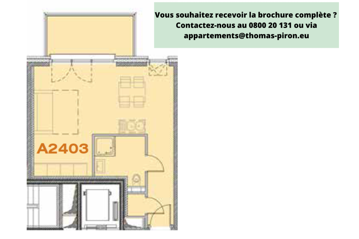 Appartement à vendre à Seraing 4100 148000.00€  chambres 43.00m² - annonce 671319