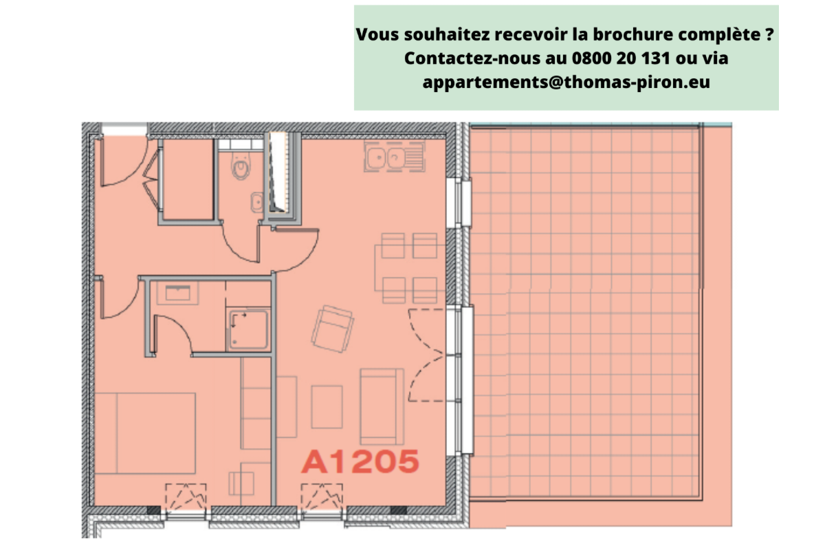 Appartement à vendre à Seraing 4100 195000.00€ 1 chambres 76.00m² - annonce 671290