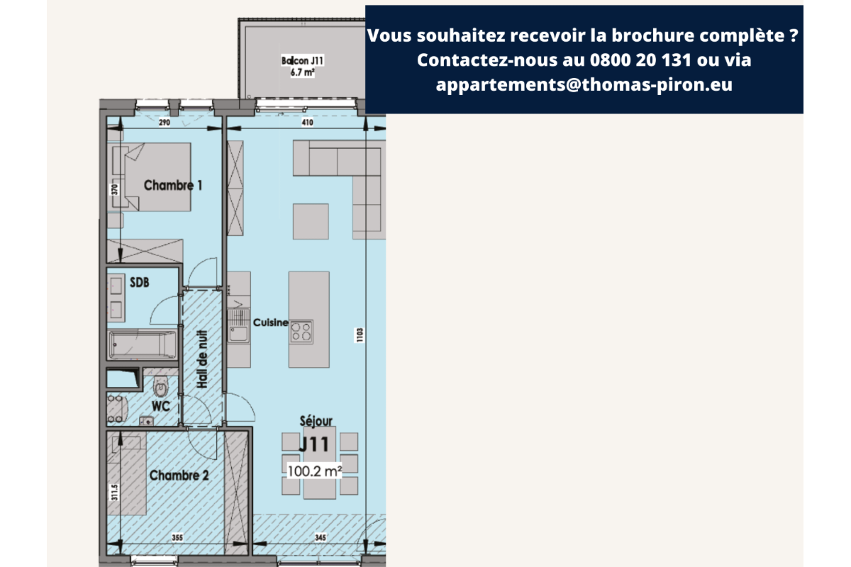 Appartement à vendre à Eupen 4700 0.00€ 2 chambres 100.00m² - annonce 671254
