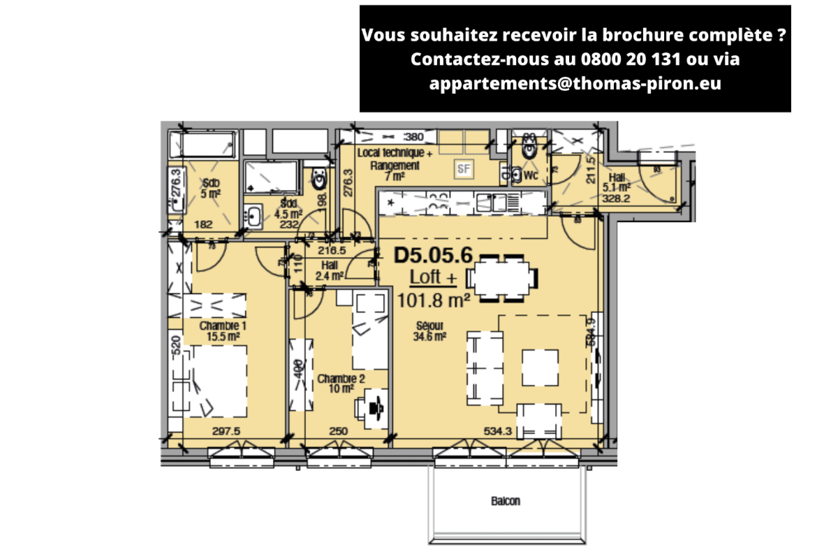 Loft à vendre à Liège 4020 291983.00€ 2 chambres 102.00m² - annonce 671305
