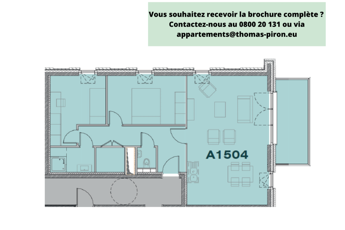 Appartement à vendre à Seraing 4100 251000.00€ 2 chambres 86.00m² - annonce 671289