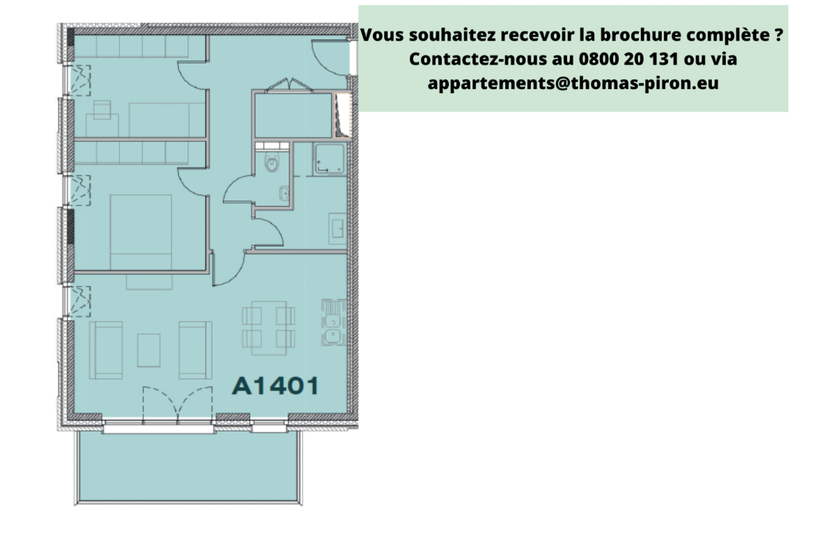 Appartement à vendre à Seraing 4100 253000.00€ 2 chambres 83.00m² - annonce 671298