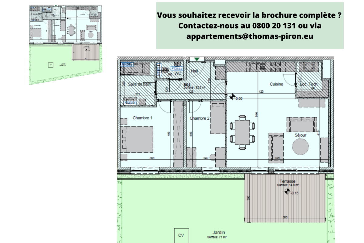 Appartement à vendre à Hannut 4280 340000.00€ 2 chambres 92.20m² - annonce 671315