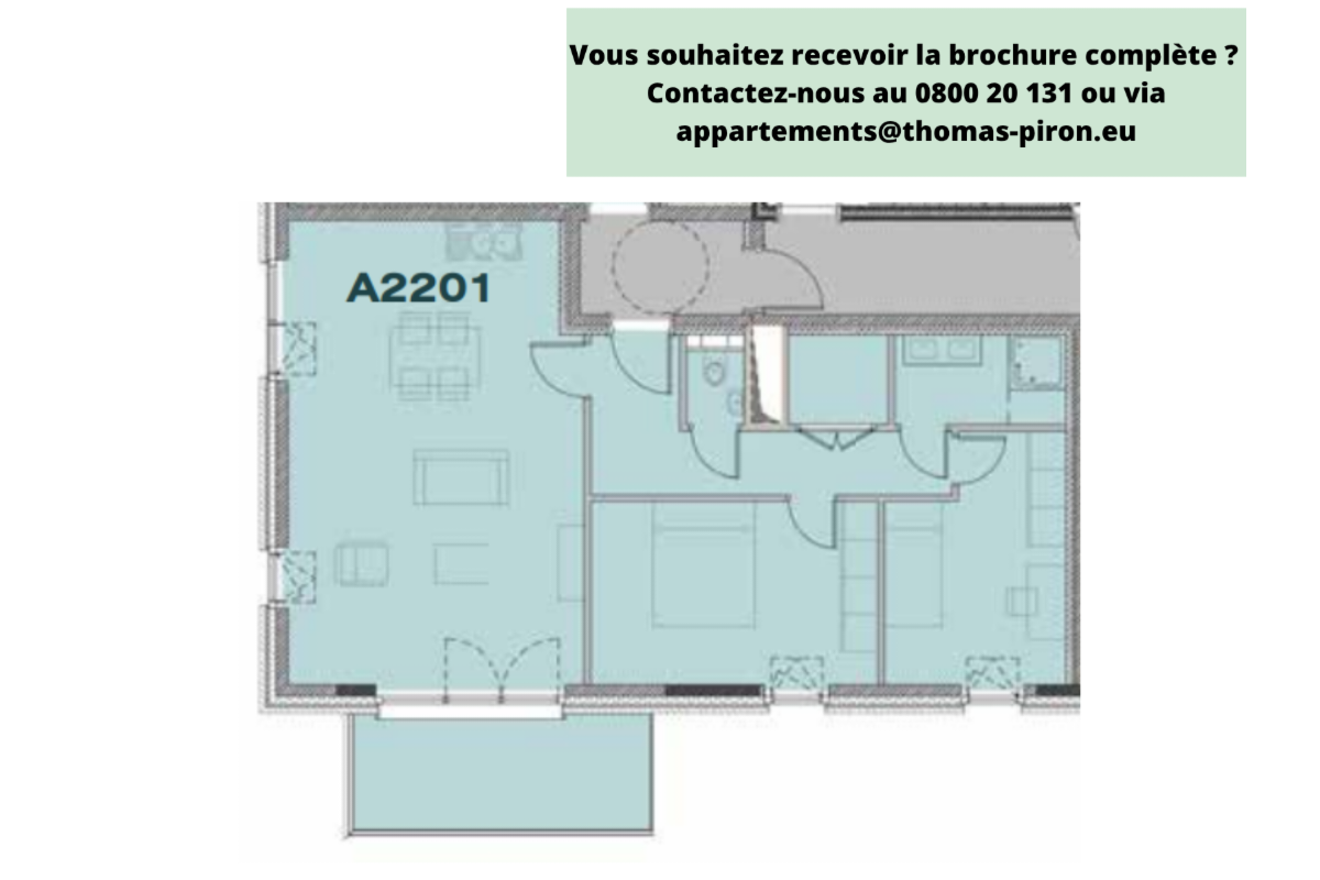 Appartement à vendre à Seraing 4100 248000.00€ 2 chambres 88.00m² - annonce 671321