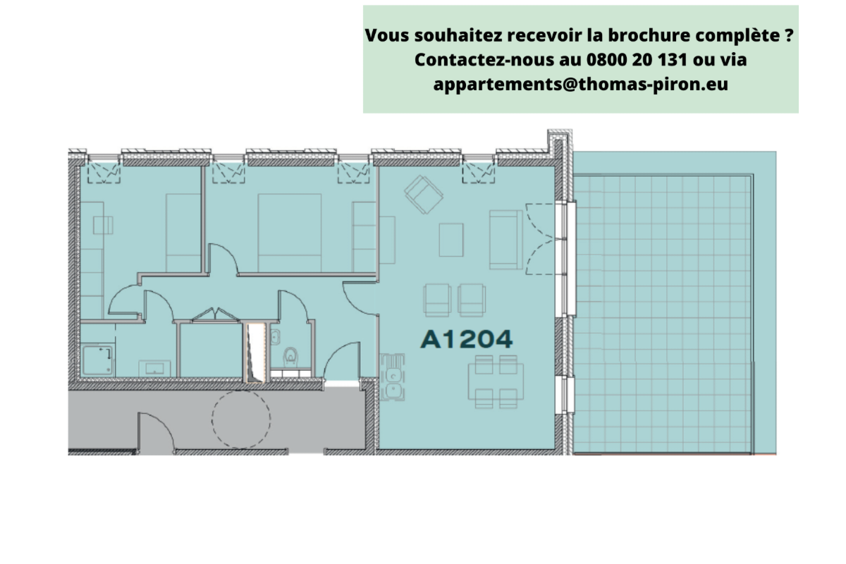 Appartement à vendre à Seraing 4100 260000.00€ 2 chambres 86.00m² - annonce 671291
