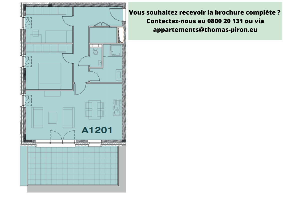 Appartement à vendre à Seraing 4100 247000.00€ 2 chambres 83.00m² - annonce 671295