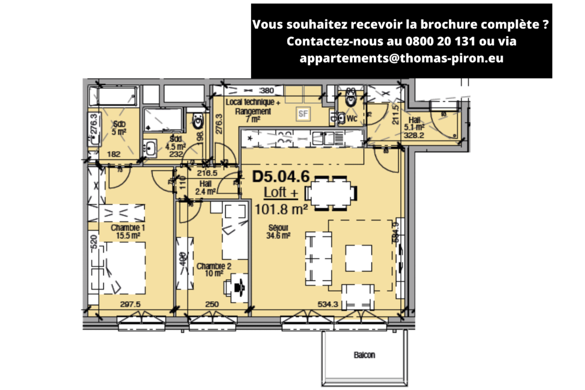 Loft à vendre à Liège 4020 271983.00€ 2 chambres 102.00m² - annonce 671303