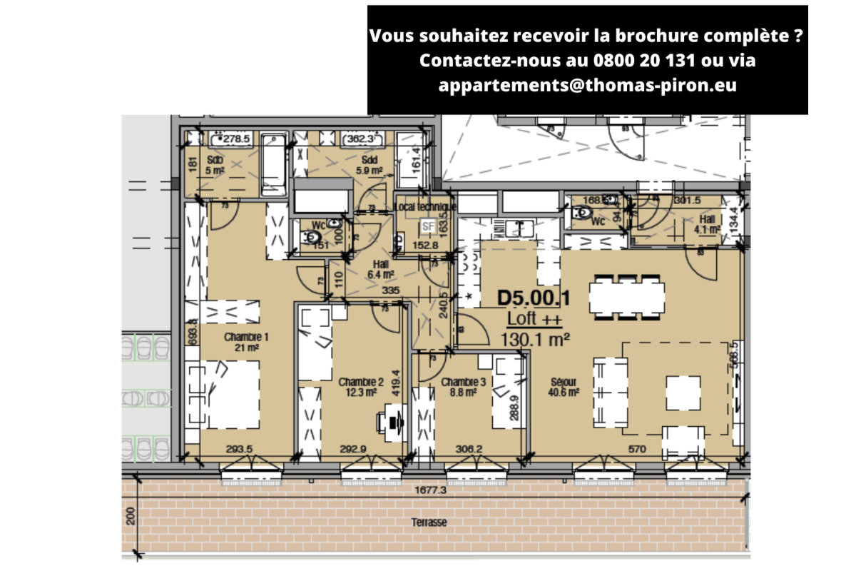 Appartement à vendre à Liège 4020 337645.00€ 3 chambres 130.00m² - annonce 679392