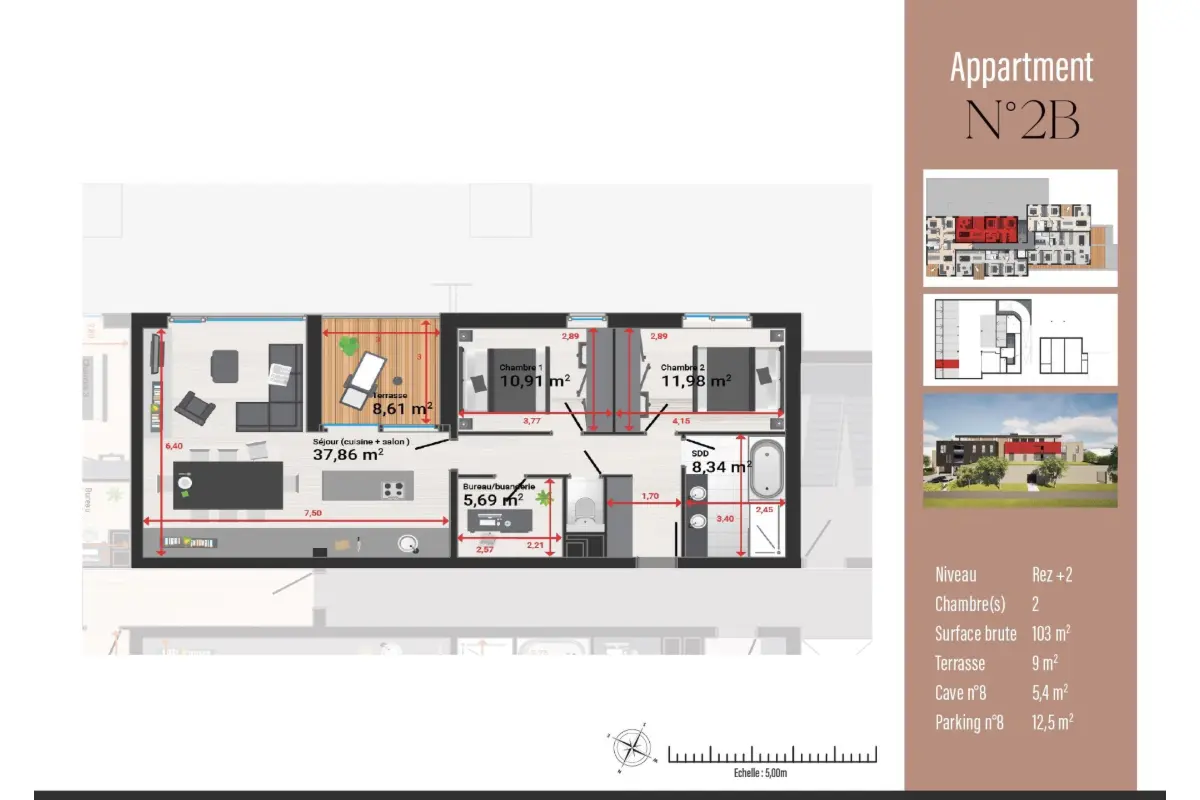 Appartement à vendre à Malmedy 4960 377000.00€ 2 chambres 103.00m² - annonce 724323
