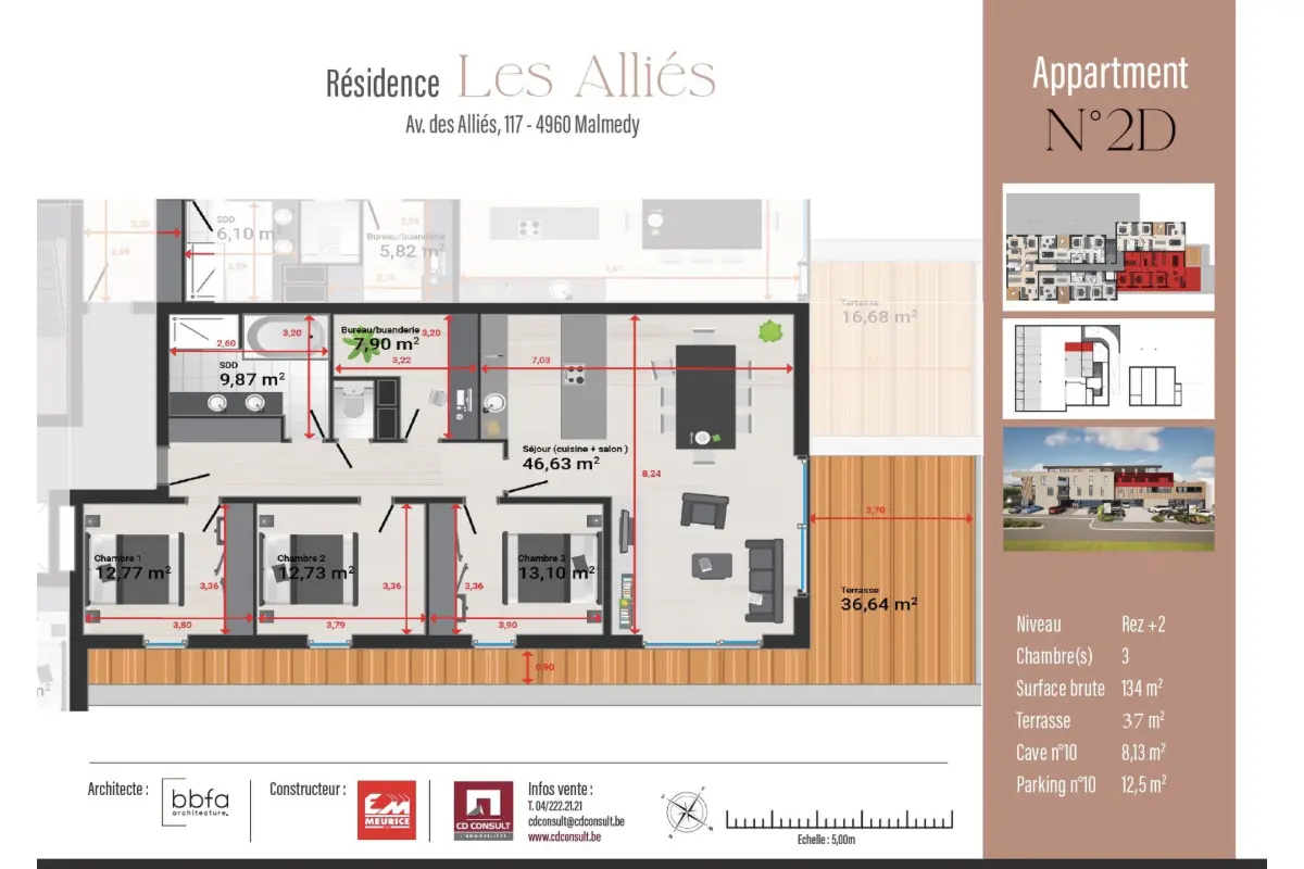 Appartement à vendre à Malmedy 4960 501000.00€ 3 chambres 134.00m² - annonce 724325