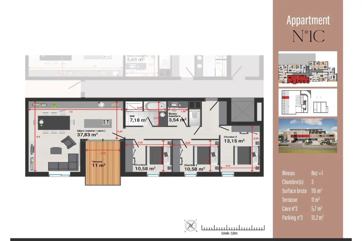 Appartement à vendre à Malmedy 4960 416000.00€ 3 chambres 120.00m² - annonce 724319