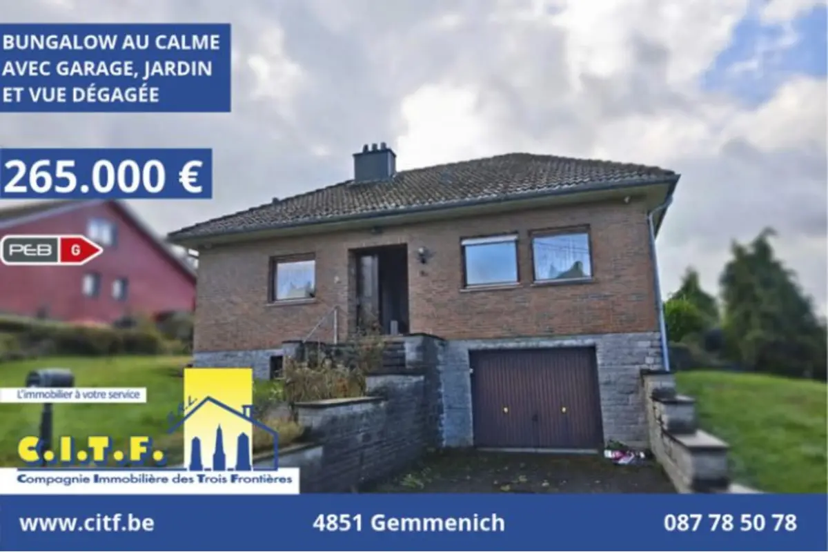 Maison à vendre à Raeren 4730 265000.00€ 2 chambres 106.00m² - annonce 819464